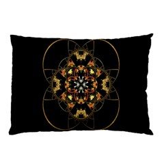 Fractal Stained Glass Ornate Pillow Case (two Sides) by Sapixe