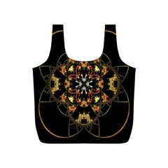 Fractal Stained Glass Ornate Full Print Recycle Bag (s) by Sapixe