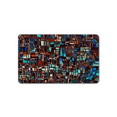 Stained Glass Mosaic Abstract Magnet (name Card) by Sapixe