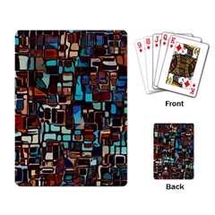 Stained Glass Mosaic Abstract Playing Cards Single Design by Sapixe