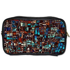 Stained Glass Mosaic Abstract Toiletries Bag (two Sides) by Sapixe