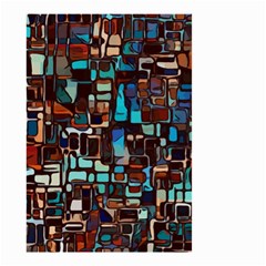 Stained Glass Mosaic Abstract Small Garden Flag (two Sides) by Sapixe