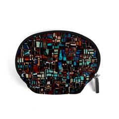 Stained Glass Mosaic Abstract Accessory Pouch (small) by Sapixe