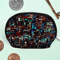 Stained Glass Mosaic Abstract Accessory Pouch (medium) by Sapixe