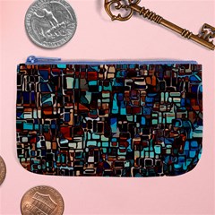 Stained Glass Mosaic Abstract Large Coin Purse by Sapixe