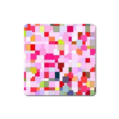 The Framework Paintings Square Square Magnet by Sapixe