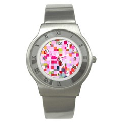 The Framework Paintings Square Stainless Steel Watch by Sapixe