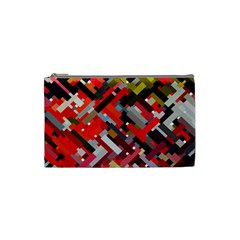 Maze Mazes Fabric Fabrics Color Cosmetic Bag (small) by Sapixe