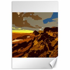 Scotland Monti Mountains Mountain Canvas 12  X 18  by Sapixe