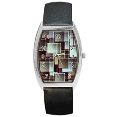 Texture Artwork Mural Murals Art Barrel Style Metal Watch by Sapixe