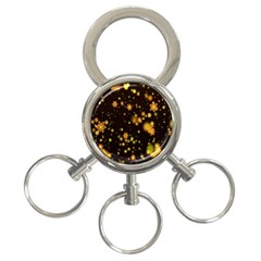 Background Black Blur Colorful 3-ring Key Chain by Sapixe