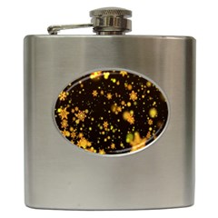 Background Black Blur Colorful Hip Flask (6 Oz)