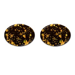 Background Black Blur Colorful Cufflinks (oval) by Sapixe