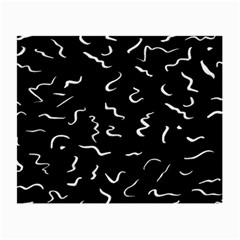 Scribbles Lines Drawing Picture Small Glasses Cloth (2 Sides) by Sapixe