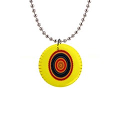 Art Decoration Wallpaper Bright 1  Button Necklace