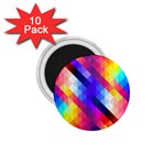 Abstract Background Colorful Pattern 1.75  Magnets (10 pack)  Front