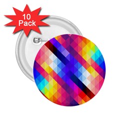 Abstract Background Colorful Pattern 2 25  Buttons (10 Pack)  by Sapixe