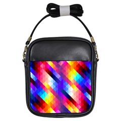 Abstract Background Colorful Pattern Girls Sling Bag by Sapixe