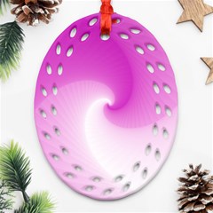 Abstract Spiral Pattern Background Oval Filigree Ornament (two Sides) by Sapixe