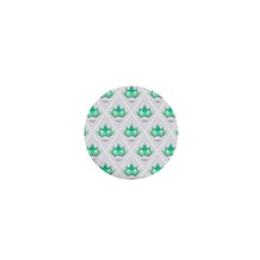 Plant Pattern Green Leaf Flora 1  Mini Buttons