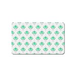 Plant Pattern Green Leaf Flora Magnet (Name Card) Front