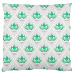 Plant Pattern Green Leaf Flora Standard Flano Cushion Case (one Side) by Sapixe