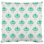 Plant Pattern Green Leaf Flora Standard Flano Cushion Case (One Side) Front