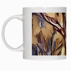 Tree Forest Woods Nature Landscape White Mugs by Sapixe