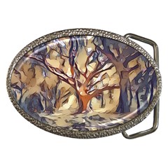 Tree Forest Woods Nature Landscape Belt Buckles by Sapixe