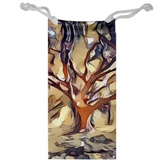 Tree Forest Woods Nature Landscape Jewelry Bag by Sapixe