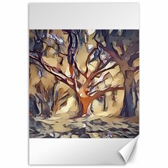 Tree Forest Woods Nature Landscape Canvas 12  X 18  by Sapixe