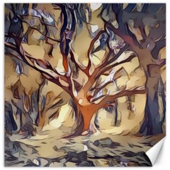 Tree Forest Woods Nature Landscape Canvas 16  X 16  by Sapixe