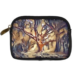 Tree Forest Woods Nature Landscape Digital Camera Leather Case by Sapixe