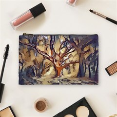 Tree Forest Woods Nature Landscape Cosmetic Bag (medium) by Sapixe