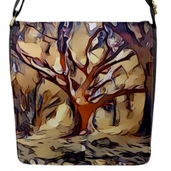 Tree Forest Woods Nature Landscape Flap Closure Messenger Bag (s) by Sapixe