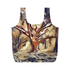 Tree Forest Woods Nature Landscape Full Print Recycle Bag (m) by Sapixe