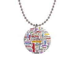 Writing Author Motivation Words 1  Button Necklace by Sapixe