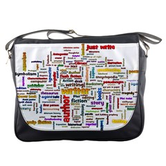 Writing Author Motivation Words Messenger Bag by Sapixe