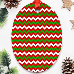 Christmas Paper Scrapbooking Pattern Oval Ornament (two Sides) by Sapixe