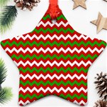 Christmas Paper Scrapbooking Pattern Star Ornament (Two Sides) Front