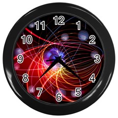 Physics Quantum Physics Particles Wall Clock (black) by Sapixe