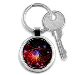 Physics Quantum Physics Particles Key Chain (round) by Sapixe