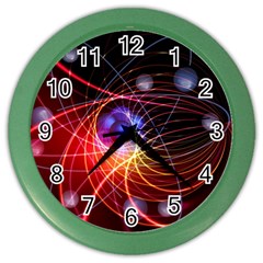 Physics Quantum Physics Particles Color Wall Clock by Sapixe