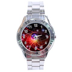 Physics Quantum Physics Particles Stainless Steel Analogue Watch by Sapixe