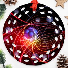 Physics Quantum Physics Particles Ornament (Round Filigree)