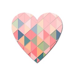 Background Geometric Triangle Heart Magnet by Sapixe