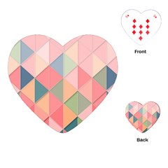 Background Geometric Triangle Playing Cards (heart) by Sapixe