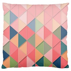 Background Geometric Triangle Large Flano Cushion Case (two Sides) by Sapixe