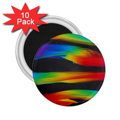 Colorful Background 2 25  Magnets (10 Pack)  by Sapixe