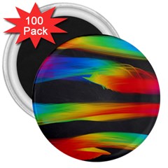 Colorful Background 3  Magnets (100 Pack) by Sapixe